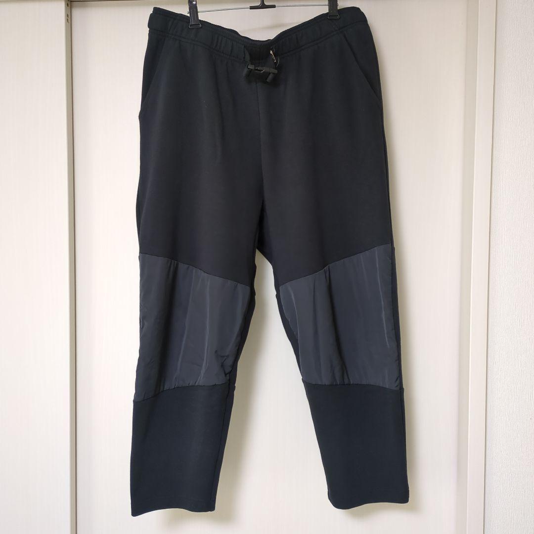 【大きいサイズ】adidas　九分丈パンツ 黒 調整可能ウエスト