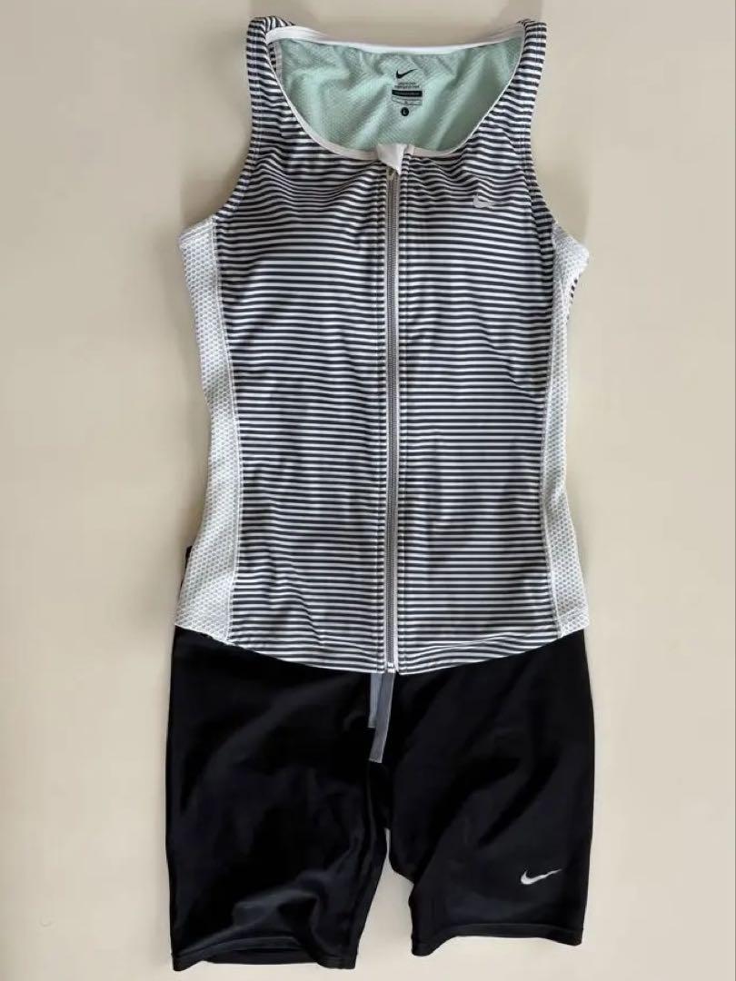 [美品]NIKEナイキ　スポーツ水着　上下セット　Lサイズ　フィットネス　ジム
