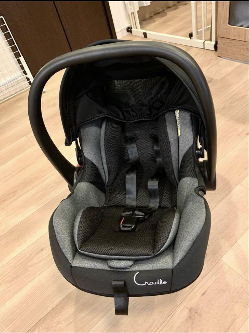 チャイルドシート 持ち運びCradle ブラック/グレー