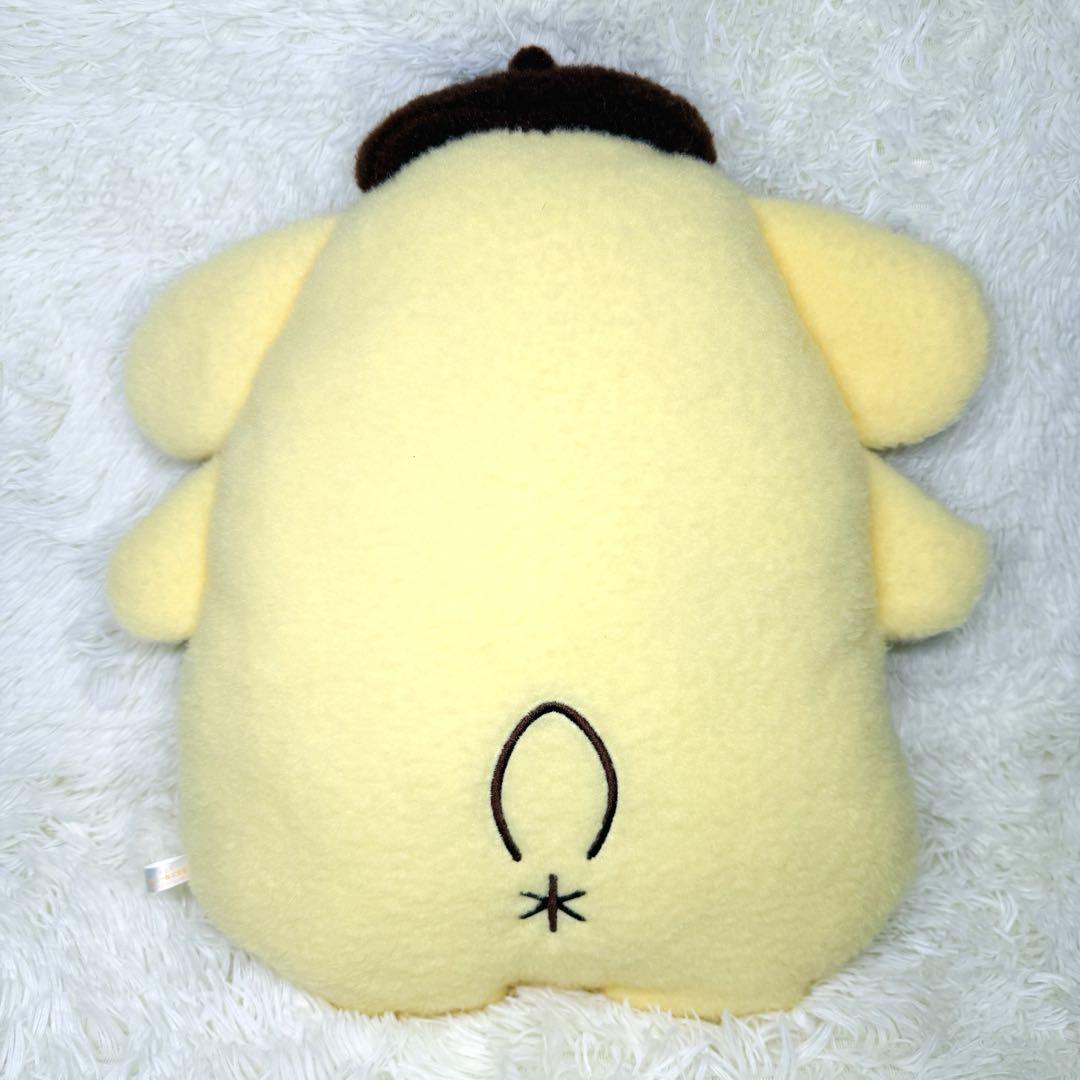 希少 美品 ポムポムプリン ふわもこワッペン BIG ぬいぐるみ 希少 美品 ポムポムプリン ふわもこワッペン BIG ぬいぐるみ