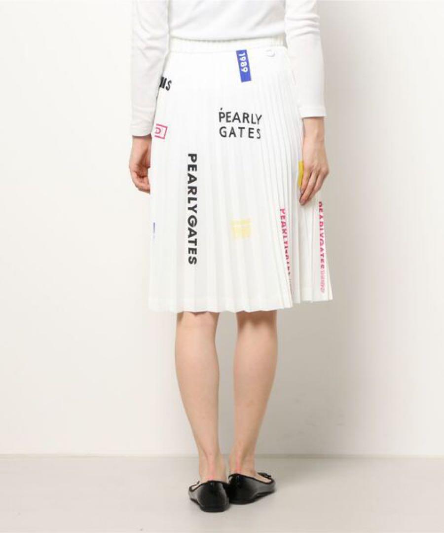 【新品】PEARLY GATES ドットエアー プリーツスカート ロゴ 0 新品】PEARLY GATES ドットエアー プリーツスカート ロゴ 0