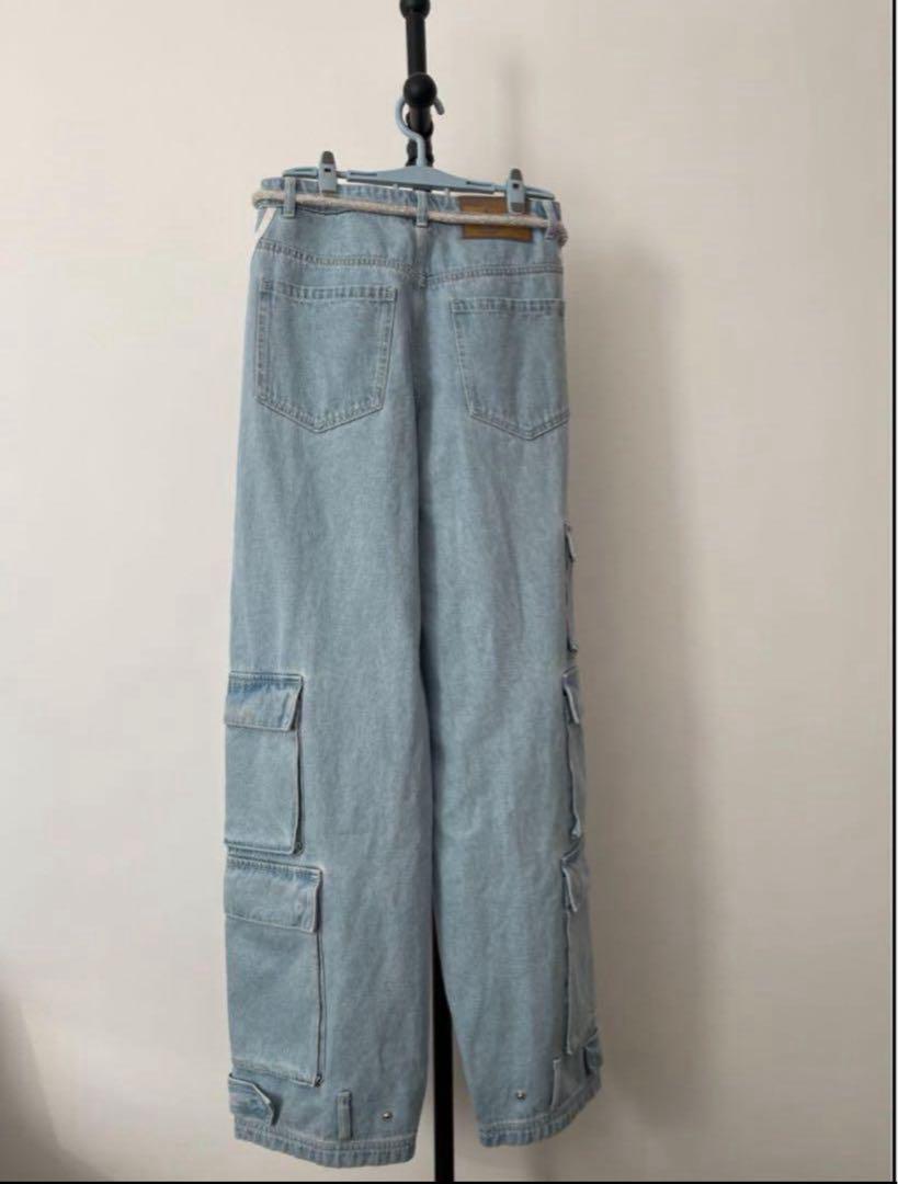 Adidas ADILLENUM 25サイズ デニムパンツ ブルー JY4515 - メルカリ