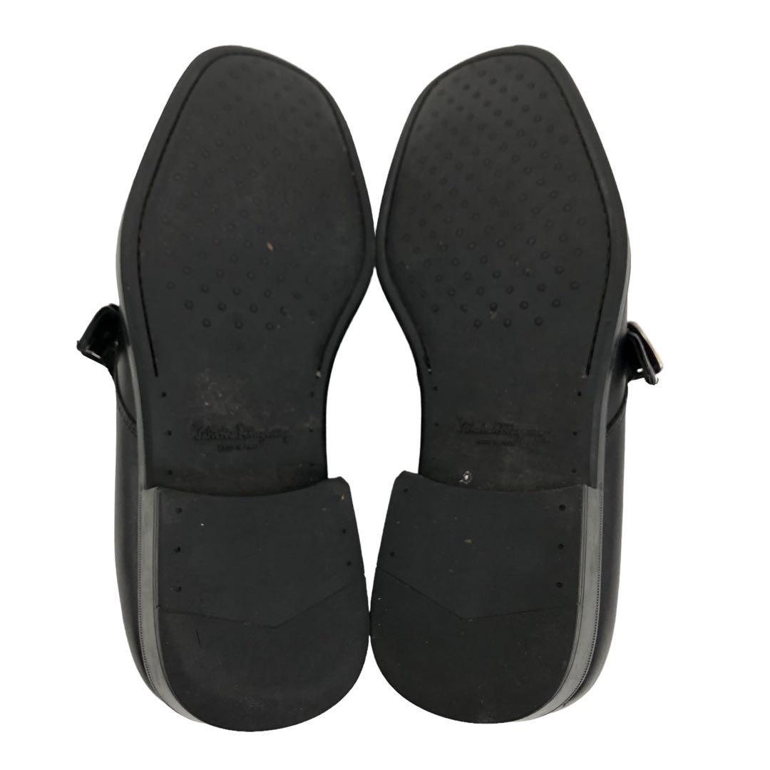 卸売り美品 サルヴァトーレ フェラガモ モンクストラップ 革靴 レザー 26.5cm