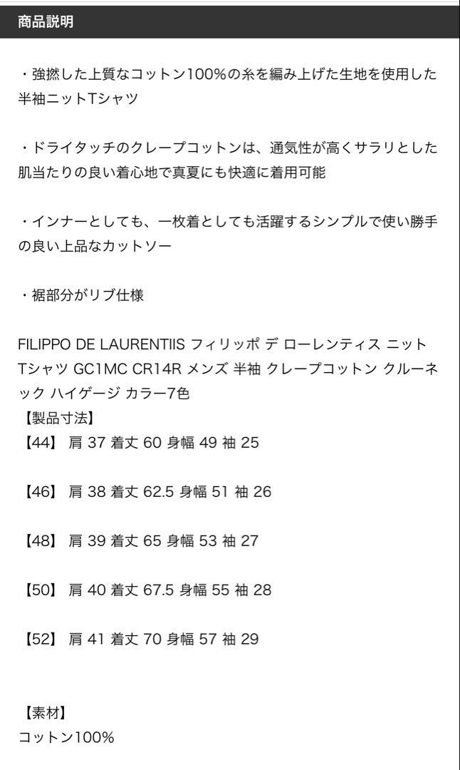 週末限定　最終値下げ　新品　フィリッポデローレンティス　サマーニット