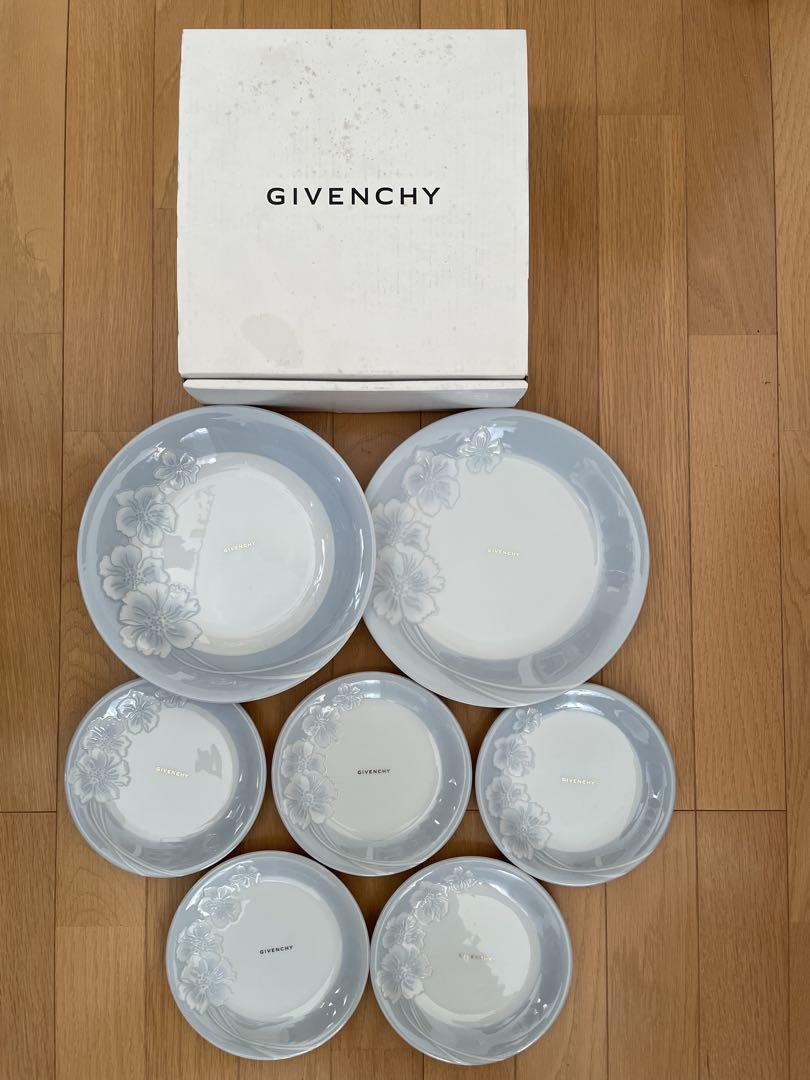 未使用品GIVENCHY 食器セット 皿7枚 花柄