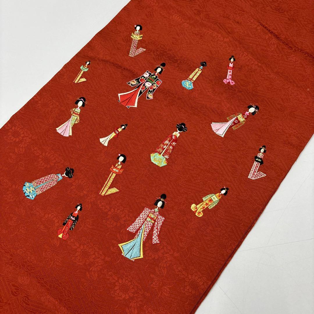 オンライン ショップファッション - 刺繍 名古屋帯 正絹 綸子