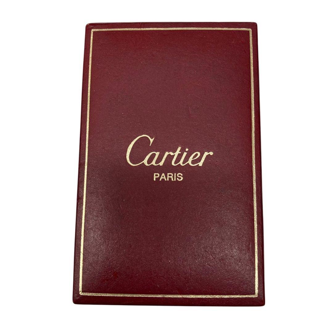 O18045 Cartier ライター 1A74622 黒/金 稼働品 5角形
