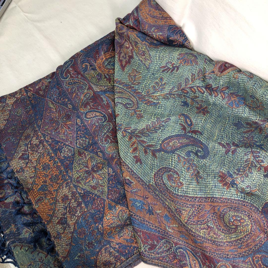PASHMINA|パシュミナ|大判ストール|ペイズリー柄