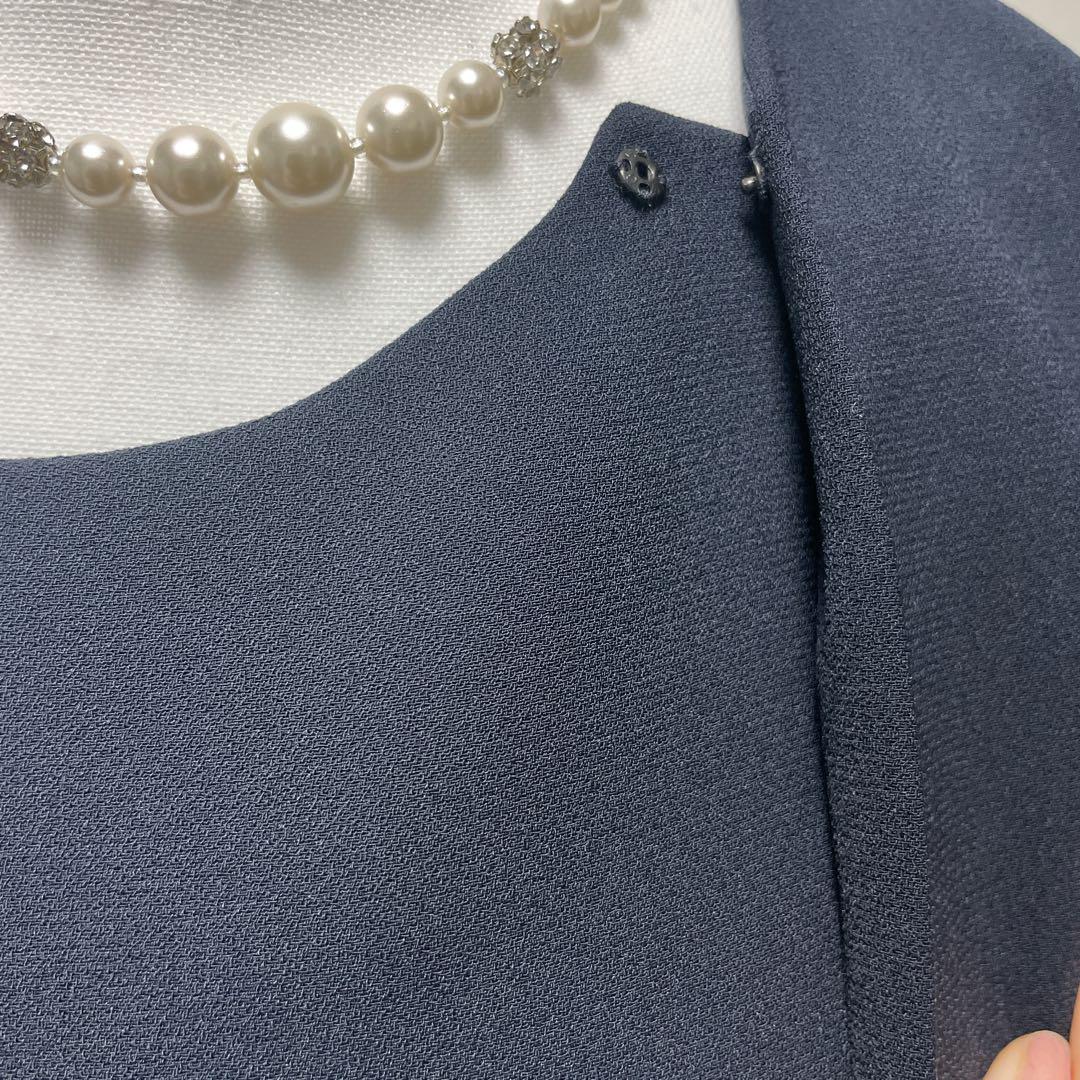 【B-GALLERY】お受験＊フォーマルアンサンブルスーツ＊21号大きめ＊紺