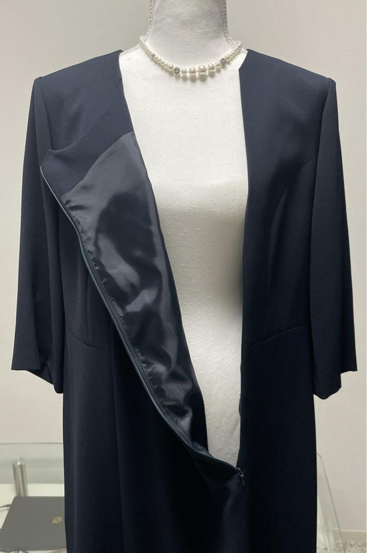 【B-GALLERY】お受験＊フォーマルアンサンブルスーツ＊21号大きめ＊紺