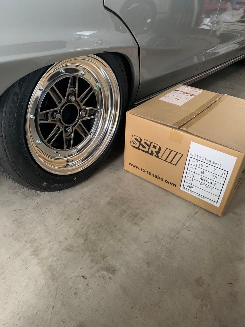 希少！SSR SPEED STAR MK-3 15インチホイールセットシバタイヤ