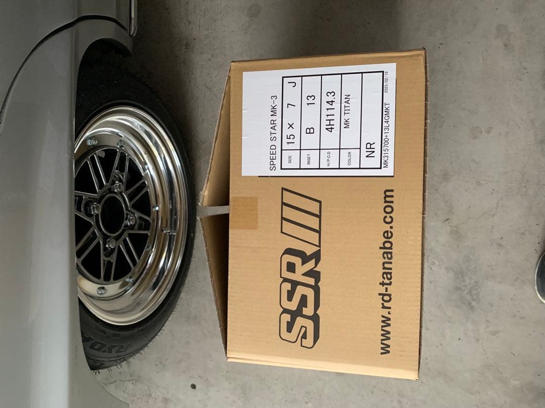 希少！SSR SPEED STAR MK-3 15インチホイールセットシバタイヤ