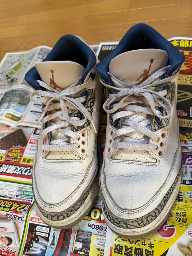 エアジョーダン3 レトロ 28 True Blue and Copper 箱付き エアジョーダン3 レトロ 28 True Blue and Copper 箱付き