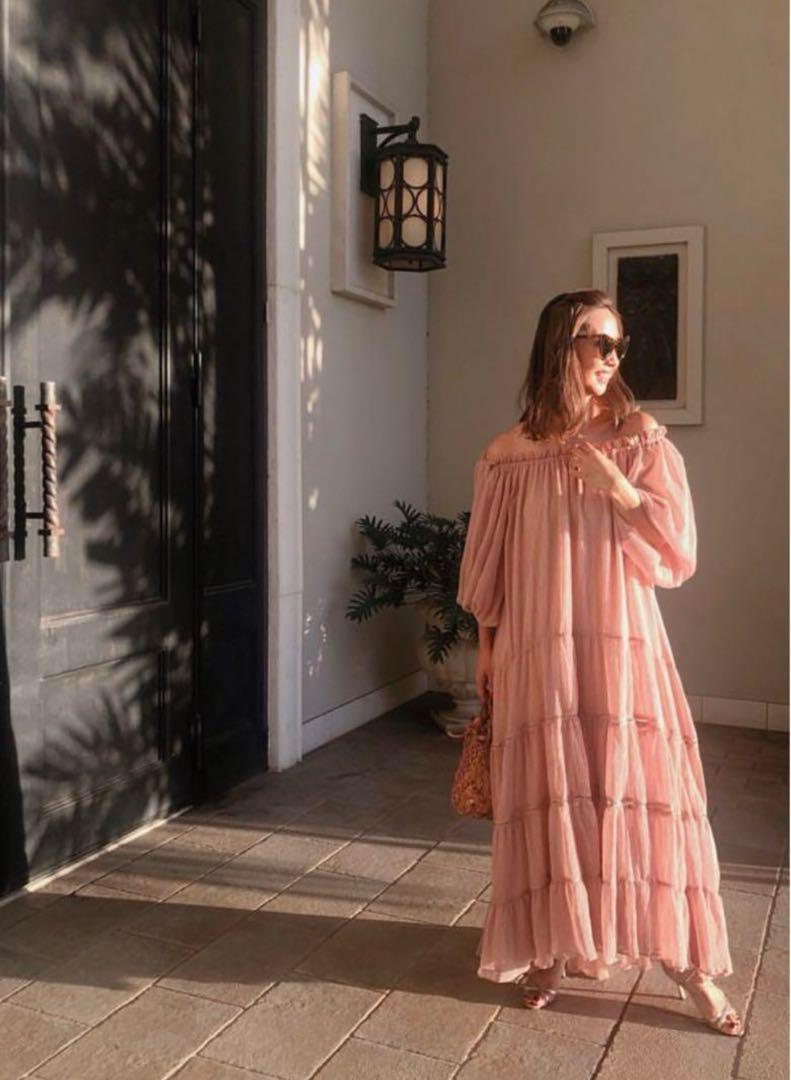 estella.k エステラケー オフショルダー ロングワンピース