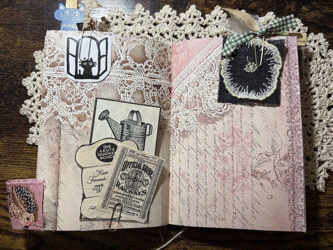 ★ジャンクジャーナル  junk journal ハロウィン★ 雑記帳 ★ 新作】ジャンクジャーナル雑記帳 ネコ ハロウィン - メルカリ