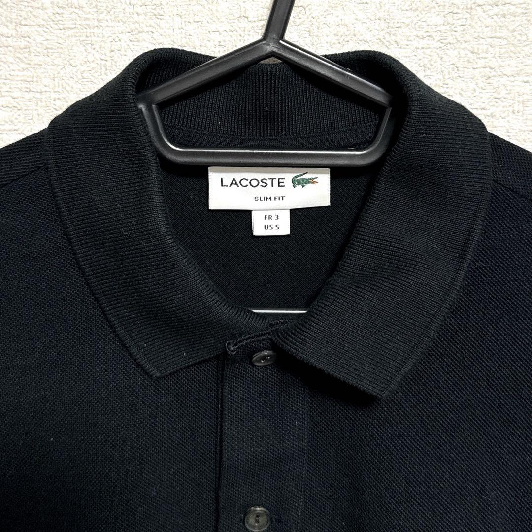 LACOSTE ラコステ 半袖ポロシャツ ブラック L