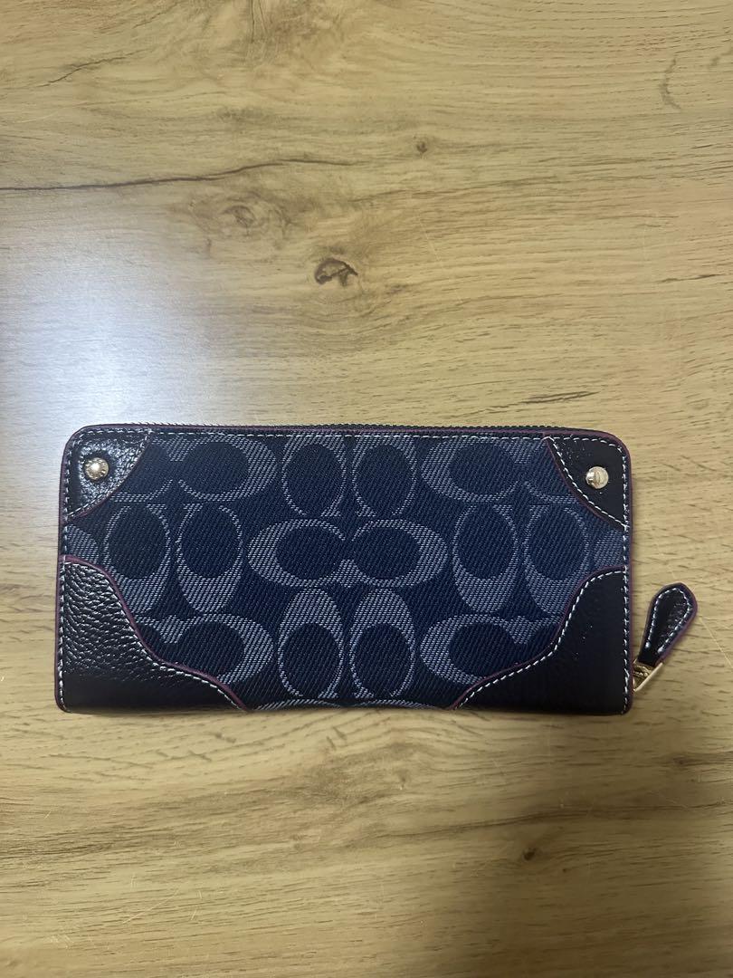 COACH 長財布 デニム　F53769