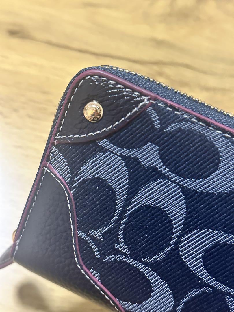 COACH 長財布 デニム　F53769