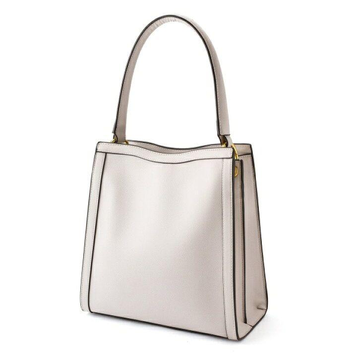 美品　ライトグレー　アネモネ　シンプルスクエア 2way バッグ　Anemone