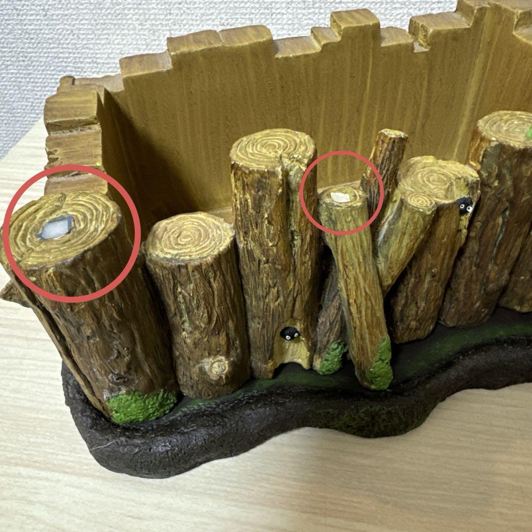 となりのトトロ 丸太にのって プランター 未使用 植木鉢　箱あり ジブリ レア レア となりのトトロ 丸太にのって プランター 植木鉢