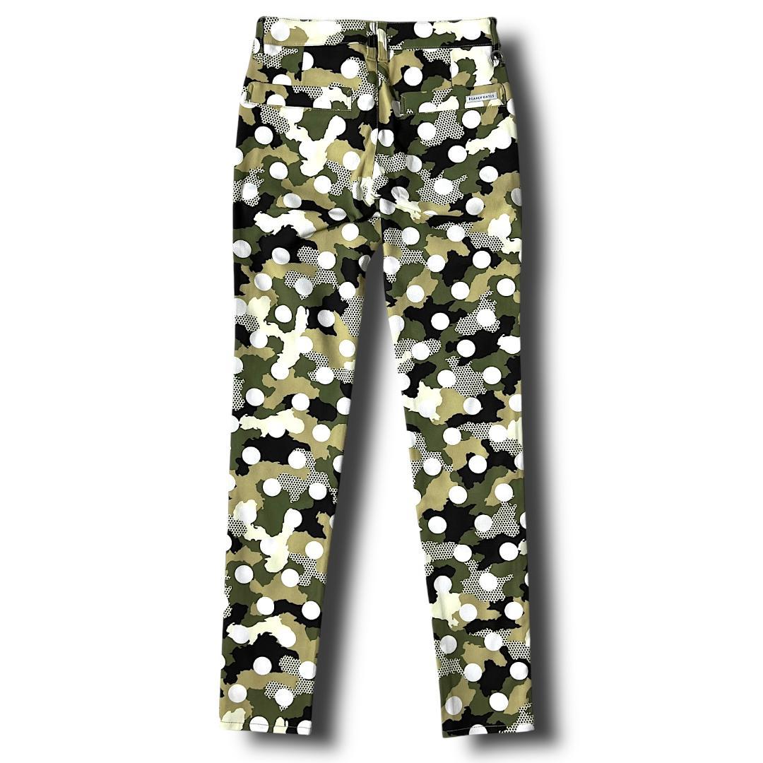 0 パーリーゲイツ PLAY CAMO！DOTS! カモガラ ストレッチパンツ