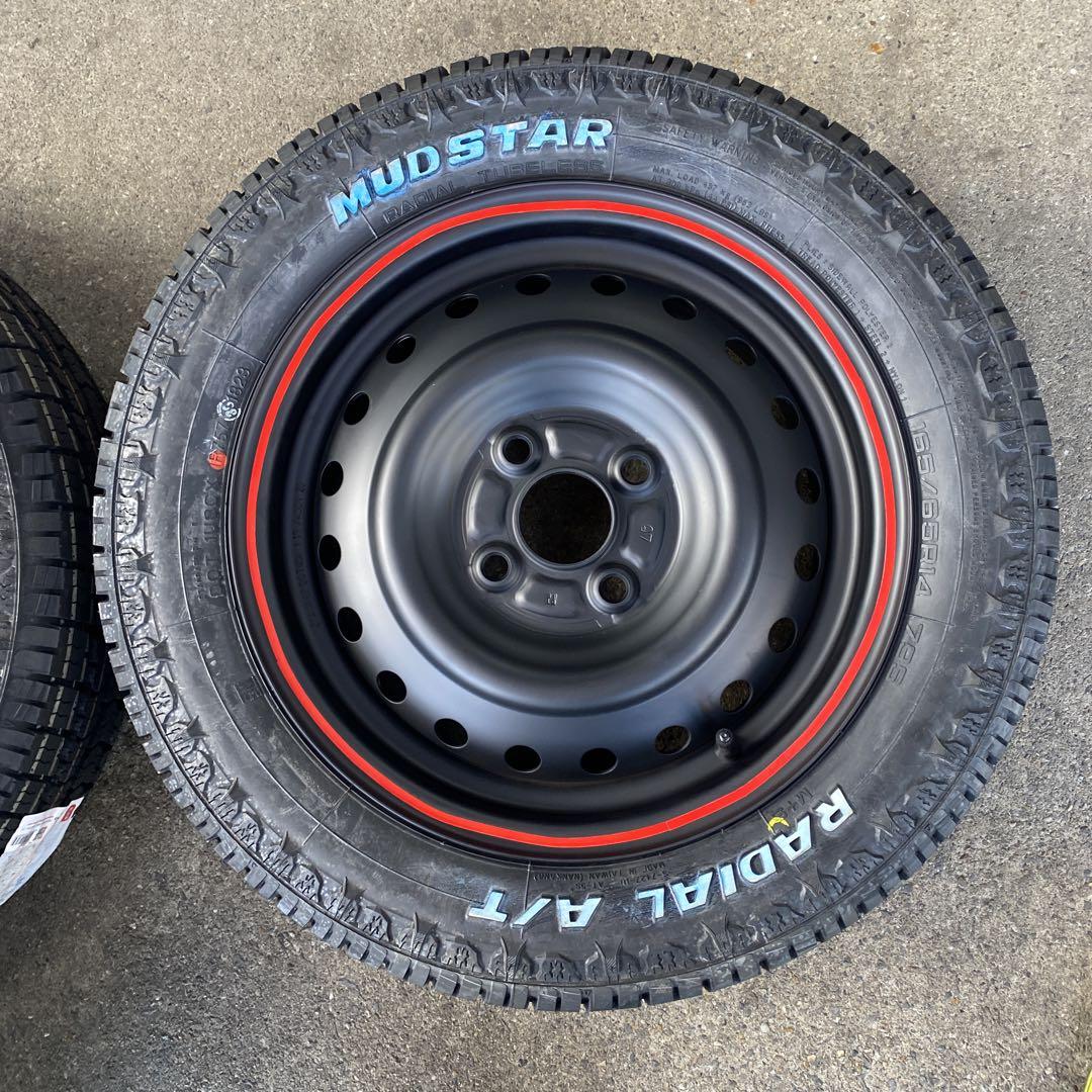 新品マッドスターホワイトレター165/65R14ハスラー等 - メルカリ