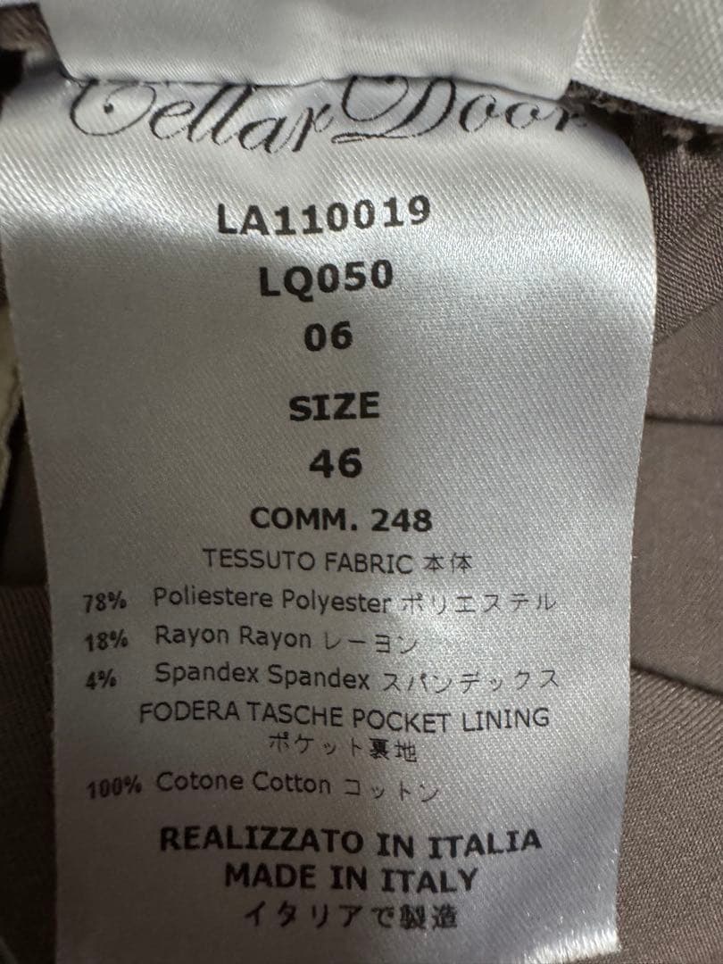 CELLAR DOOR セラドール イージーパンツ スラックス センタークリース CELLAR DOOR セラドール イージーパンツ スラックス センタークリース