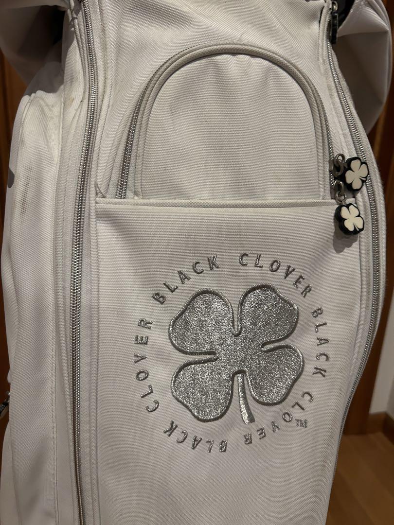 hihi 　BLACK CLOVER ゴルフバッグ ホワイト