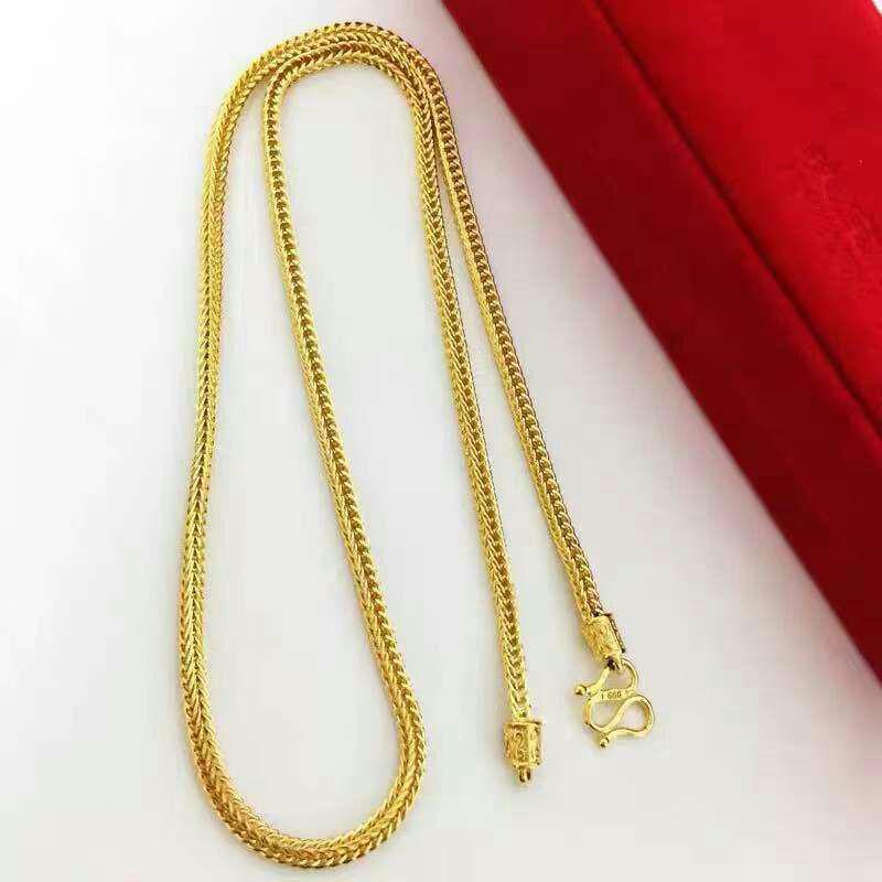 ?新品?24K金蛇の骨のネックレスゴールド999602
