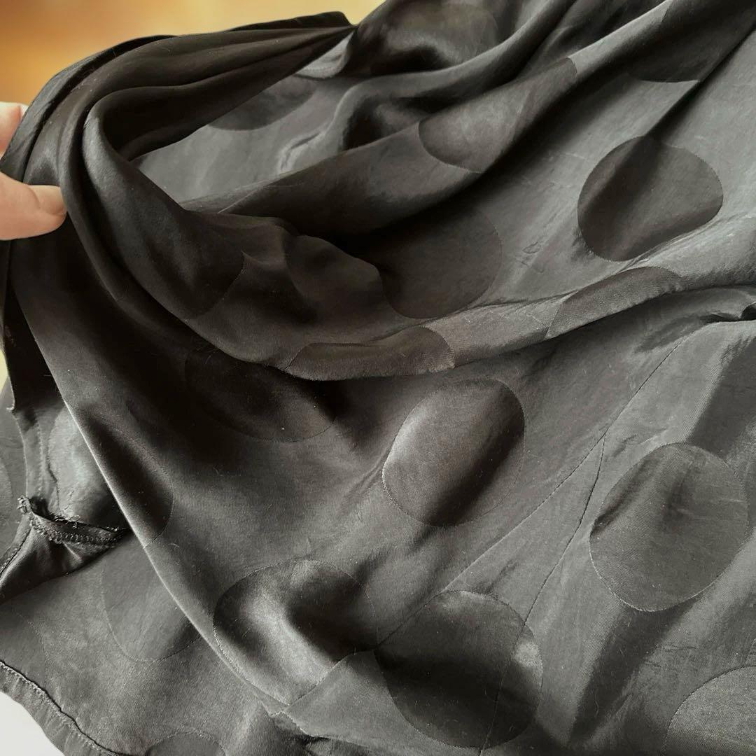 Yoji Yamamoto +Noir ドットロングスカート 黒 Yoji Yamamoto +Noir ドットロングスカート 黒