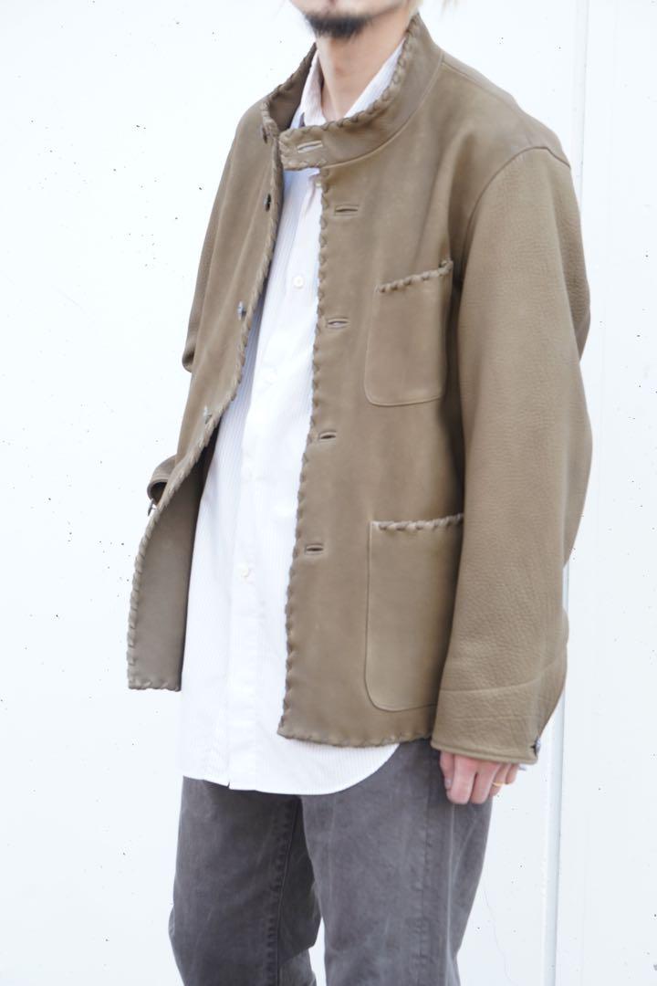 25SS NICENESS SIMONON ディアスキン　レザージャケット　L