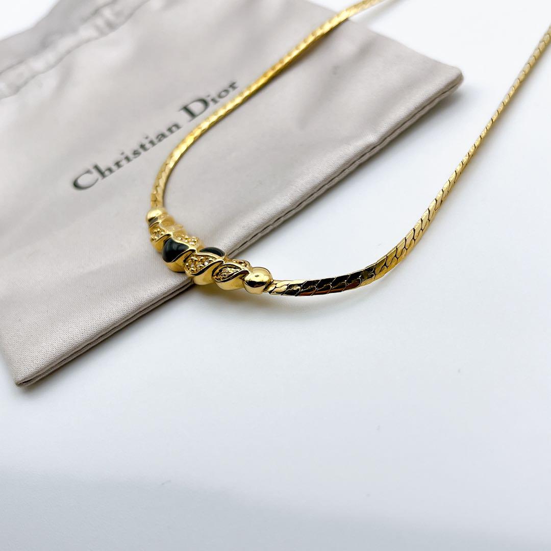 極美品✨ Dior ネックレス CD ロゴ 希少 刻印 44cm 1887