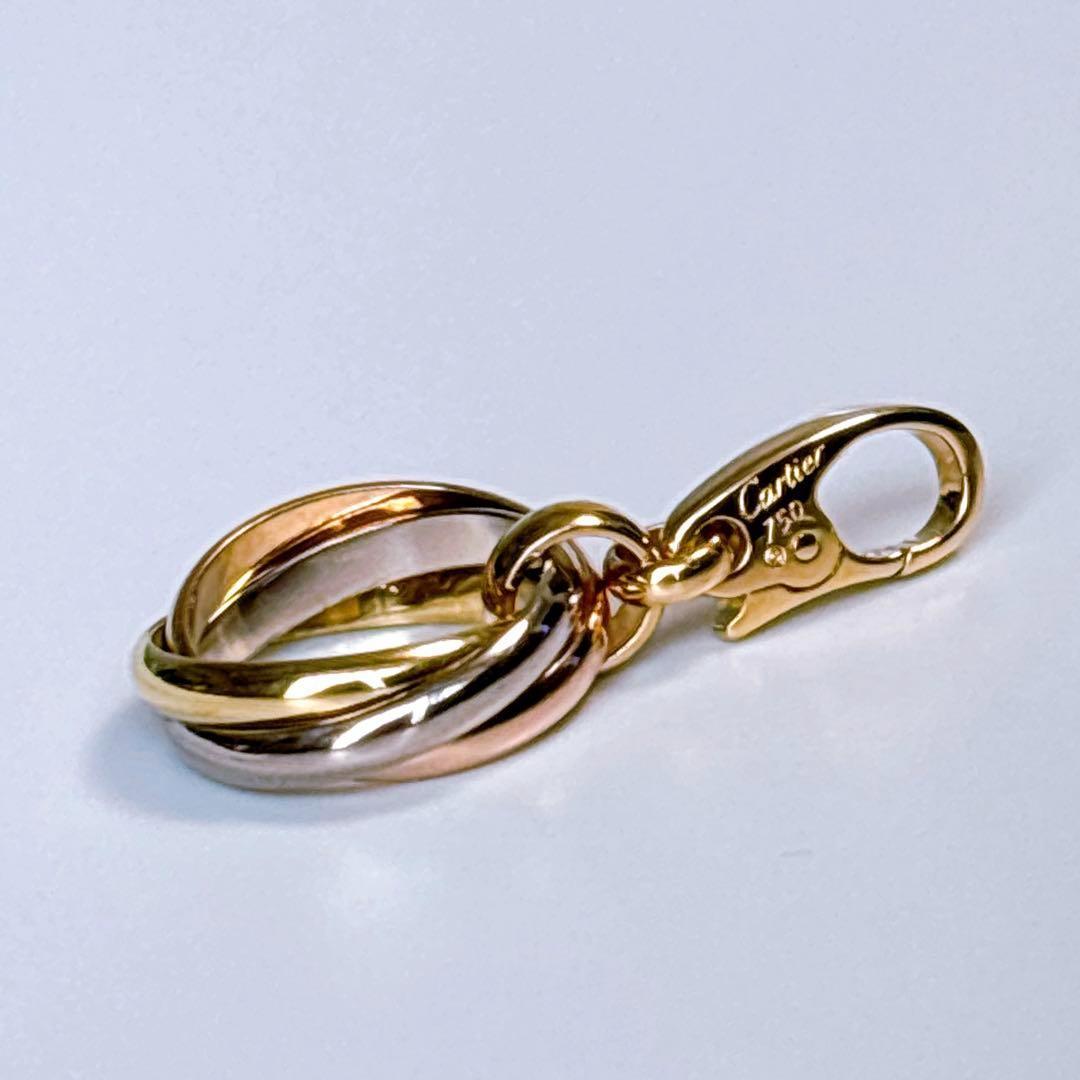 【新品仕上げ】カルティエ トリニティ チャーム スリーゴールド 【新品仕上げ】カルティエ トリニティ チャーム スリーゴールド
