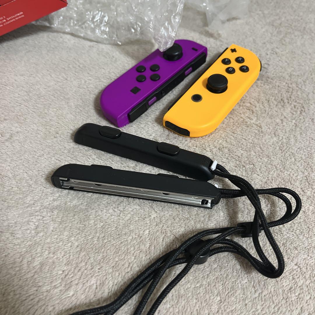 Nintendo Switch joy-con ネオンパープル,ネオンイエロー