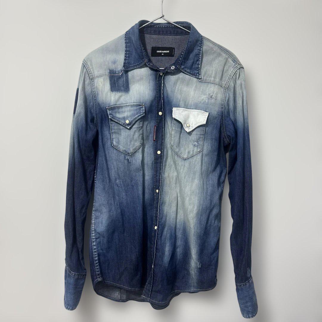 DSQUARED2 デニムグラデーションシャツ