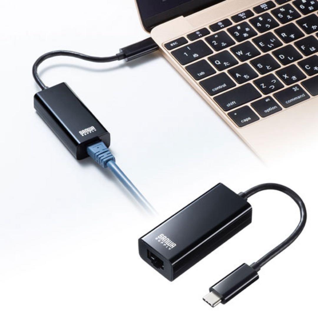 Wired LAN Adapter (USB Type-C to LAN Conversion, Gigabit Compatible)
