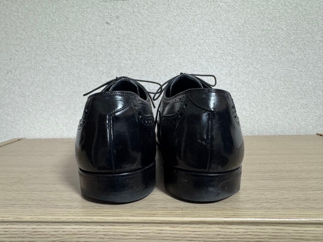 美品】スコッチグレイン黒 25.0 ウイングチップ ビジネス 革靴 - メルカリ