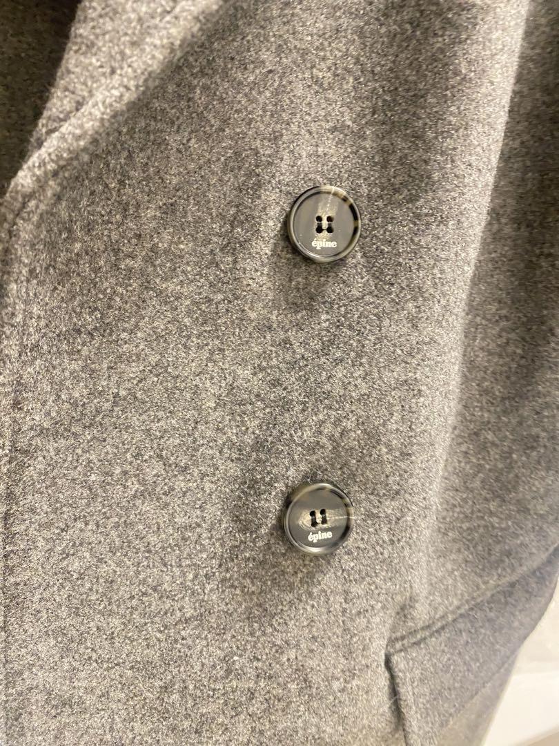 ジャケット・アウター epine volume wool tailored coat gray