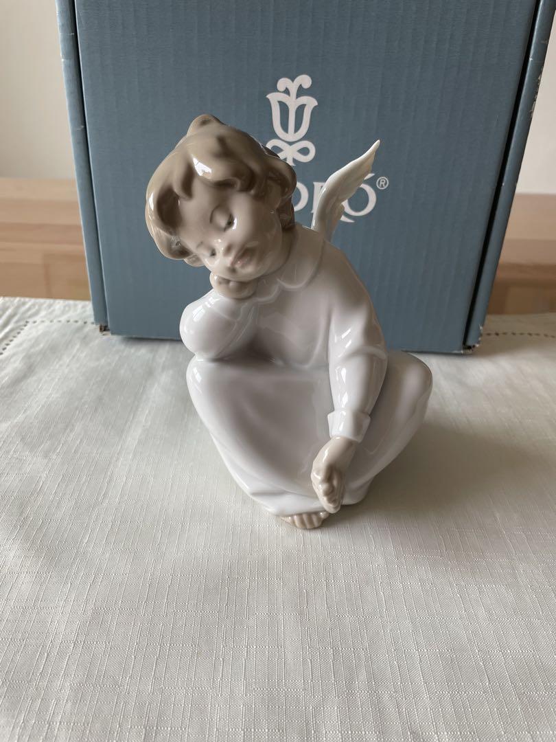 LLADRO リヤドロ 天使　 置物「天使の考えごと」
