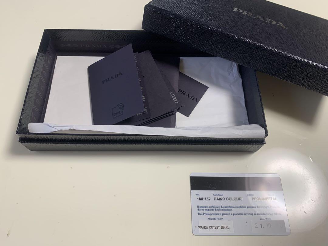 ◆箱・保証書付◆PRADA 長財布 ピンク サフィアーノ レディース