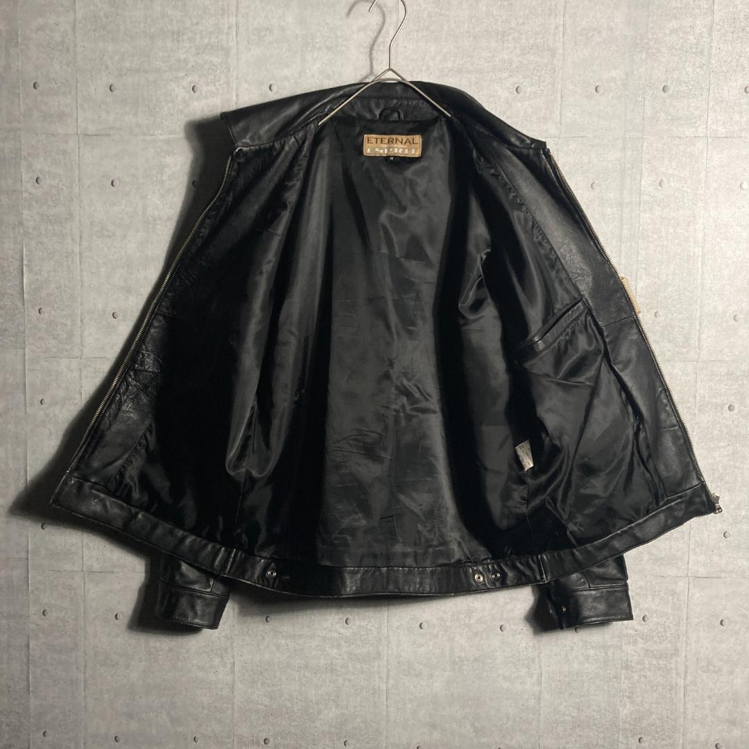vintage 羊革 ドリズラー leather jacket ライダース M