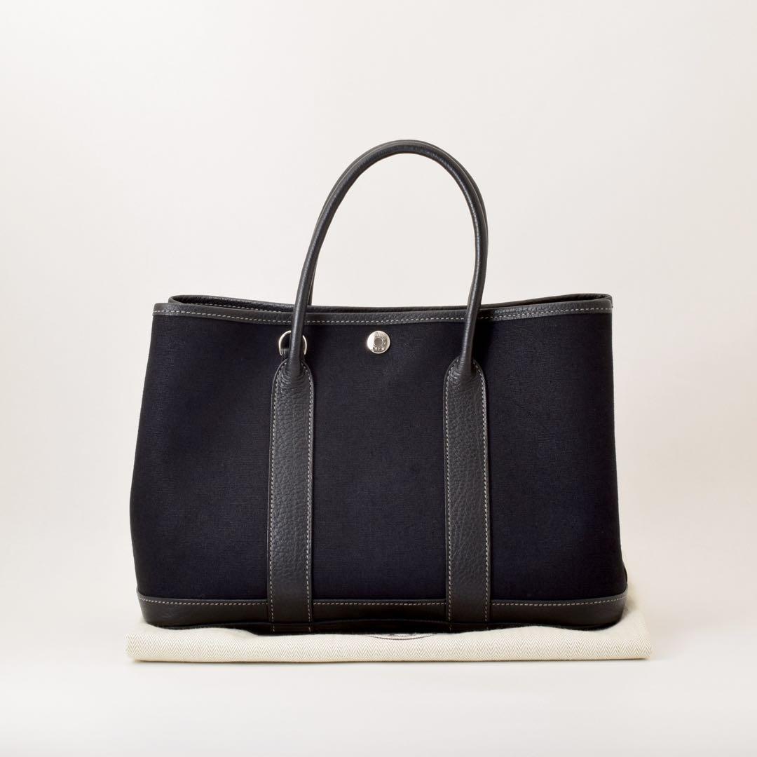 極美品✨エルメス ガーデンパーティ TPM ブラック ⬜︎K刻印 箱・保存袋付き