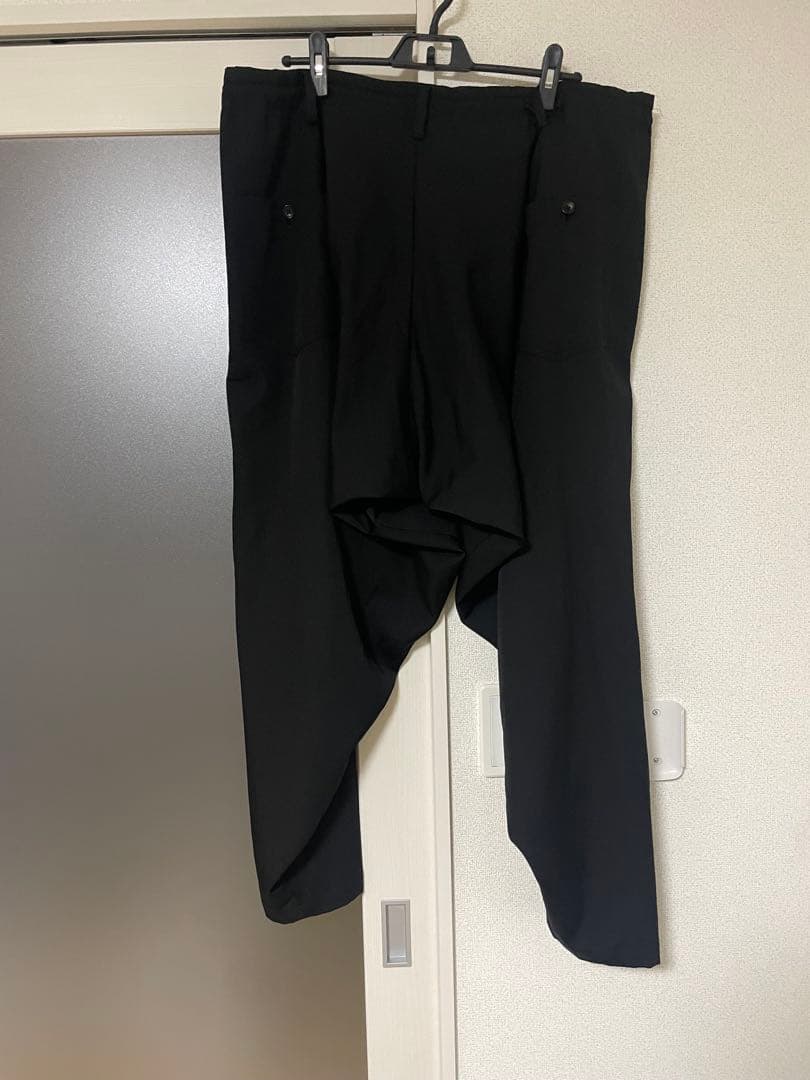 Yohji Yamamoto 23awウールギャバジン脇ファスナードレープパンツ Yohji Yamamoto 23awウールギャバジン脇ファスナードレープパンツ
