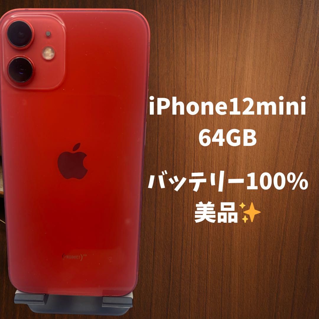 【美品】iPhone 12 mini 64GB バッテリー100%