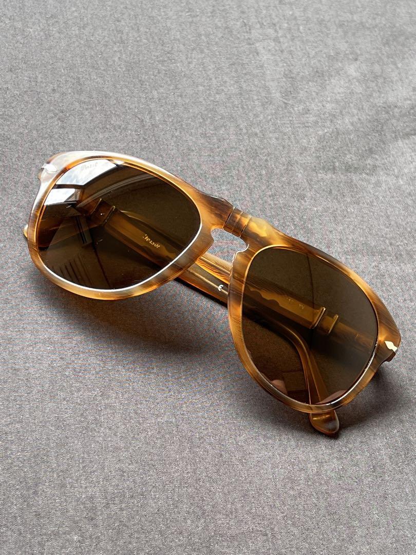Persol】ブラウンオーバルサングラス ケース付き - メルカリ