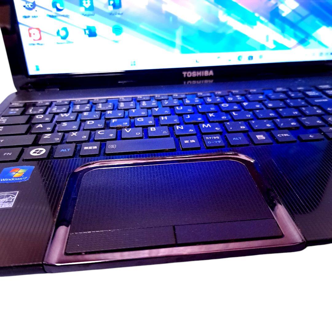 大容量500GB❗️東芝ノートパソコン❗初期設定済み✨初心者 学生 主婦 初心者向 東芝 ノートパソコン 中古良品 TOSHIBA B551/D 15.6型
