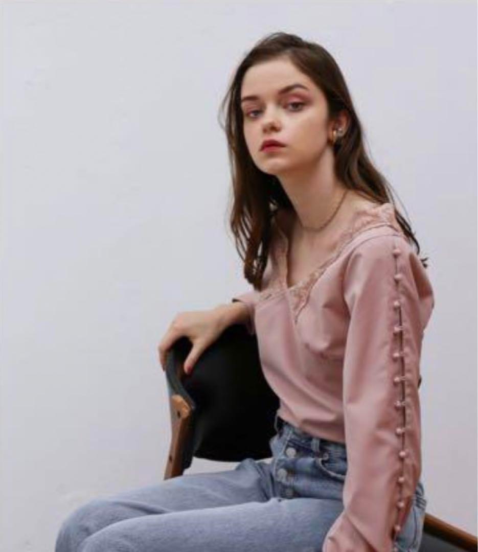 Katrin Tokyo button sleeve blouse 定価8980