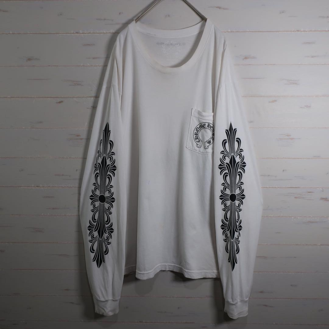 CHROME HEARTS ロンT フローラルクロス 人気 XL クロムハーツ