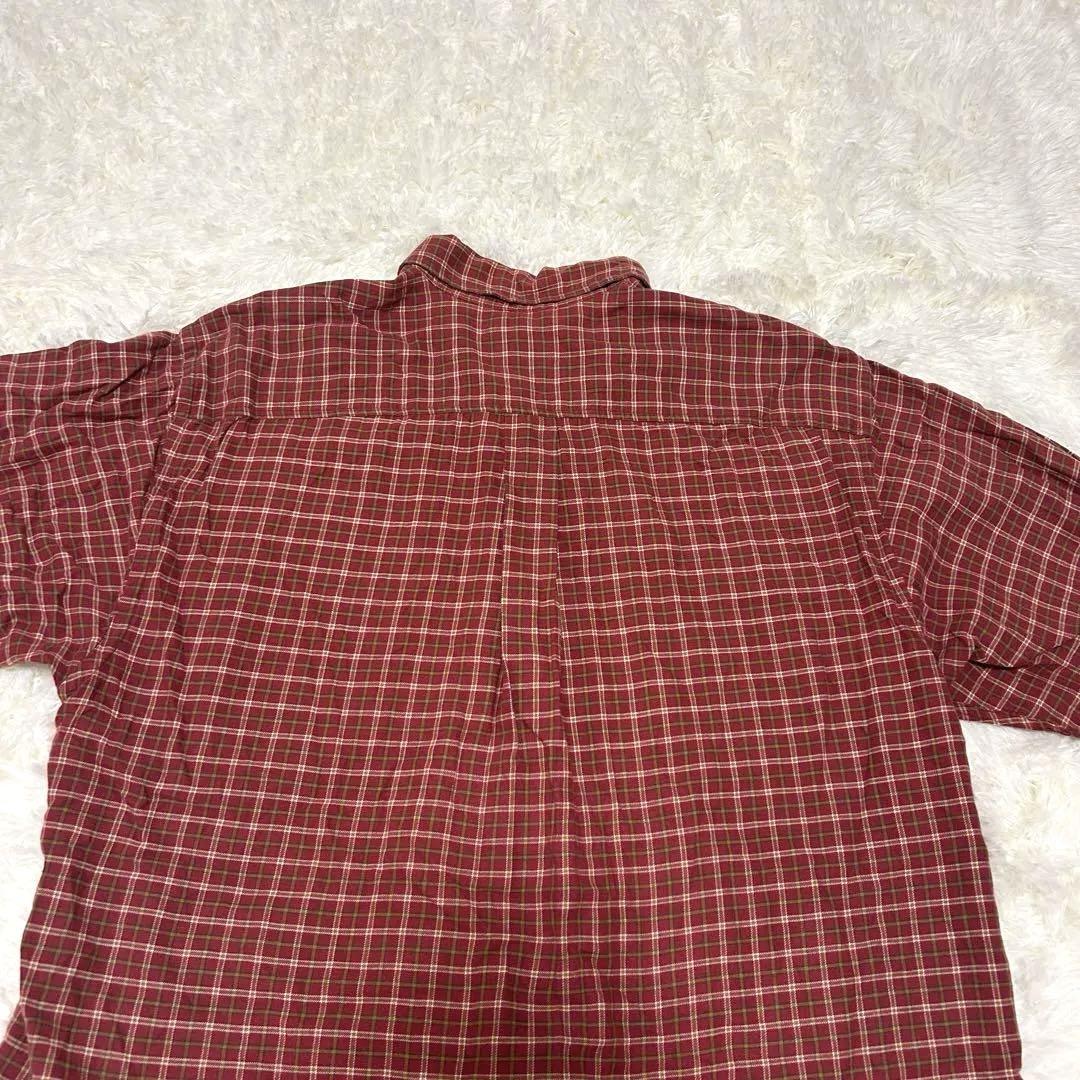 【美品】GAP レッド チェック 長袖シャツ M イエロー ホワイト 90’s