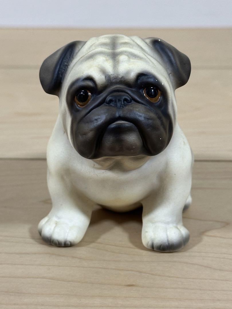 イタリア製 Demain パグ 陶器製 置物 ドマン 犬 パグ 陶器 置物 Demain HK osamu - メルカリ